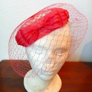 I. Offell Vintage Women's Hat with bows and netting
